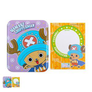 포스트잇메모지 떡 미니 대용량 컬러 인덱스 사각 캐릭터 원피스 초파 틴케이스 메모지 보라색