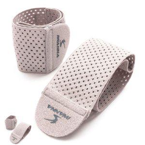 손목아대 손가락 밴드 테니스 헬스스트랩 메쉬 손목 보호대 2개입 1세트 라이트그레이 헬스