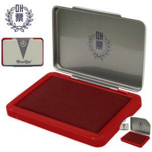 날짜스탬프 일부인 회사직인 결재도장 원형 사각 주소 문구 확인도장매표 스탬프 패드 적색