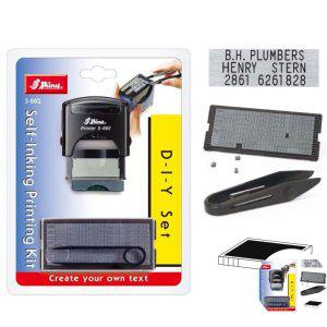 날짜스탬프 일부인 회사직인 결재도장 원형 사각 주소 문구 확인도장DIY 자동 스탬프 먹색