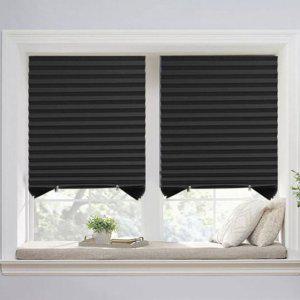 붙이는 부직포 블라인드 암막형 90x180 창문가리개 커튼