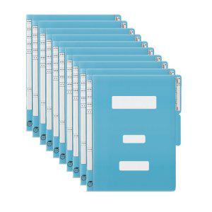 컬러 정부 파일 A4 청색 10개입 1P 사무실 문서 서류 파일철 보관 파일