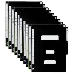 컬러 정부 파일 A4 검정 10개입 1P 사무실 문서 서류 파일철 보관 파일