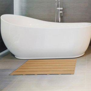 오크 화장실 매트 패드 원목 욕실 나무 무늬 발판 대