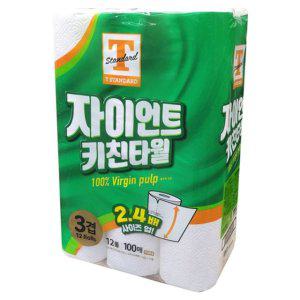 TS 티 스탠다드 자이언트 키친타월 100매 12롤
