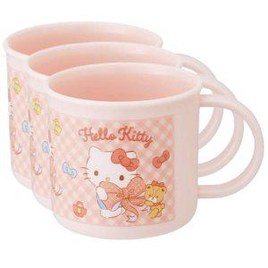 산리오 다용도 핸들컵 헬로키티 200ml 3P 양치컵 물컵