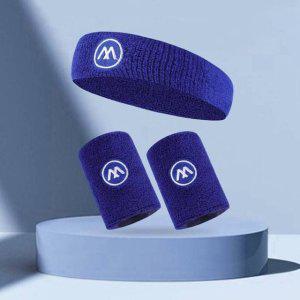 헤어밴드 손목밴드 땀 2종세트 흐름 스포츠 방지 운동 아대