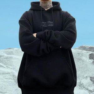 빅사이즈 방한 남성후드티 남녀공용 스트릿 루즈핏