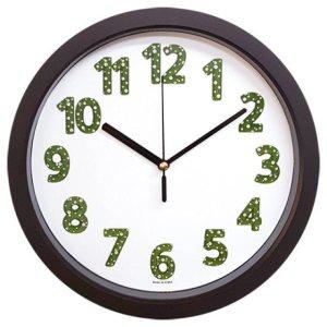 잔디 질감 인테리어 벽시계 28cm 한국산 조용한 디자인