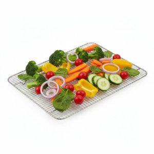 스텐 다용도 십자형 씨팬망 튀김망 받침 기름 물받이 쟁반 트레이 소