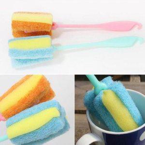 1+1이벤트 수세미 물병솔 수세미소재의 병솔 브러쉬 컵솔