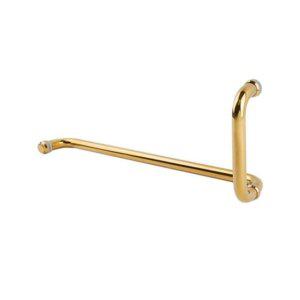 강화 유리문 손잡이 L자 5) 럭셔리 골드