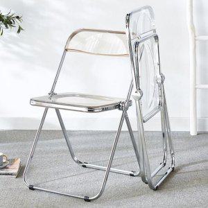 투명 접이식 의자 PET 미드센츄리 모던 인테리어 체어