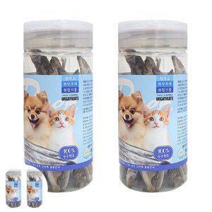 냥이간식 트릿 수수펫후드 건조 야채간식 펫츠홈 고양이 동결건조 올가트릿 열빙어 60g x2