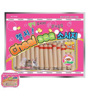 고양이통살소시지 반려소반바른 냥이 간식 쁘띠 닭가슴살 소시지 32p