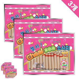 고양이통살소시지 반려소반바른 냥이 간식 쁘띠 닭가슴살 소시지 32p x3