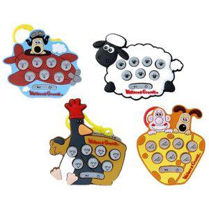 월레스와그로밋 LED 팝잇 두더지게임 랜덤 3P 게임기