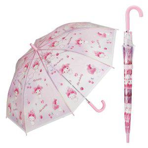 투명 장우산 마이멜로디러브 55cm 1P 초등 자동우산