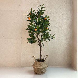 조화 귤 유주나무 낑깡 인조 식물 원예 인테리어 장식 플렌테리어 소품 120cm