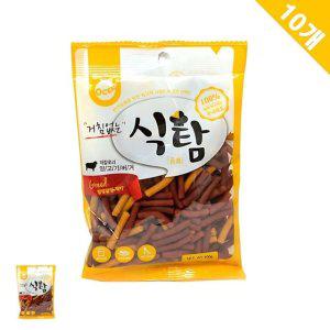 강아지져키 애견 스틱 간식 시저 미니피어 수제 건강 영양 습건식 양고기버거 100g x10