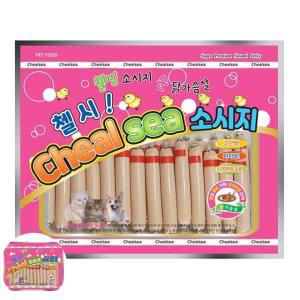 고양이통살소시지 반려소반바른 냥이 간식 쁘띠 닭가슴살 소시지 32p