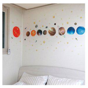 야광스티커 대형 집꾸미기스티커 매장꾸미기스티커 아이방꾸미기스티커 야광 우주탐험 스티커