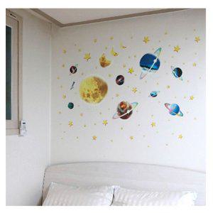 야광스티커 대형 집꾸미기스티커 매장꾸미기스티커 아이방꾸미기스티커 야광 우주여행 스티커