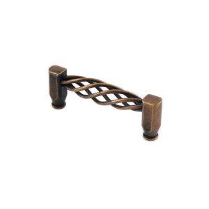 잘열리는 철꽈배기 옷장 2구손잡이 3) 엔틱/160P