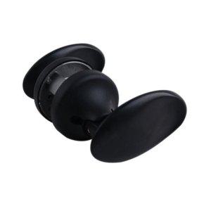 방문손잡이 버튼형 푸시풀 도어락 블랙