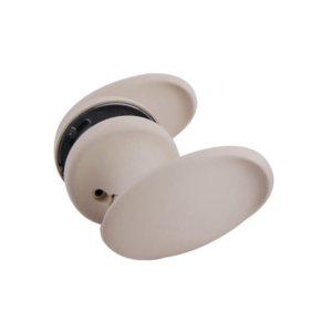 방문손잡이 버튼형 푸시풀 도어락 아이보리