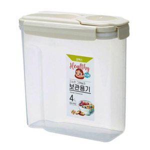 쿨샵 코멕스 시리얼 보관용기 간편뚜껑 다용도 밀폐용기 4리터