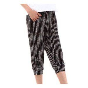 여성바지 여름바지 아이스 7부 배기 팬츠 바지 SY블랙라인