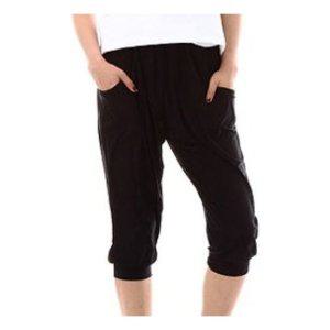 여성바지 여름바지 아이스 7부 배기 팬츠 바지 SY블랙