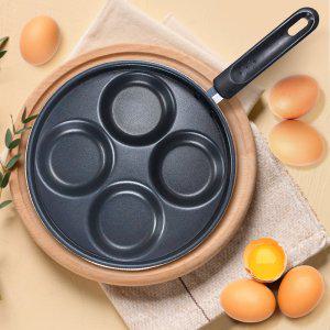 4구에그팬 코팅프라이팬 손잡이긴팬 뒤집기편함