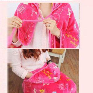 무민 망토 담요 학생 캐릭터무릎 쿠션 인형 핑크