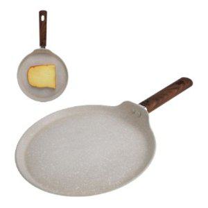 논스틱 알루미늄 플랫 크레이프 또띠아 팬 25cm