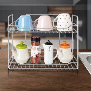 주방용 다용도선반 렉선반 H-테이블선반 (대) 스텐 컵