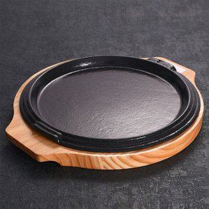 주물 원형 팬 고기 구이판 20cm 스테이크 조리팬 무쇠 조리도구