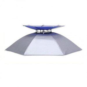 양산 우양산 자외선차단모자 머리에쓰는우산 캡우산 우산모자 중 블루 모자파라솔 양산모자