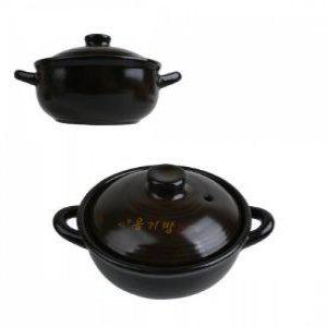 국산 황토 도자기 내열 뚝배기 냄비 미니 찜기