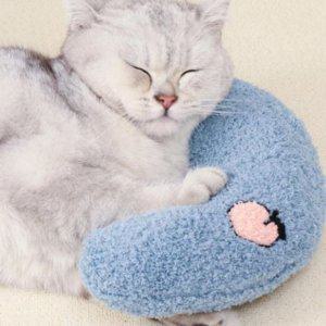 반려동물 쿠션 방석 고양이 반려동물용 베개 용품 펫 편한 고양이쿠션 강아지 턱받이 2컬러 머리