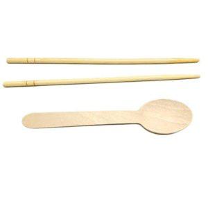 대나무 젓가락 나무 숟가락 일회용 50개입 식사세트 식기