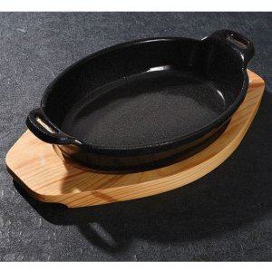 주물 팬 손잡이 스테이크팬 타원형 콘치즈 조리팬 29cm