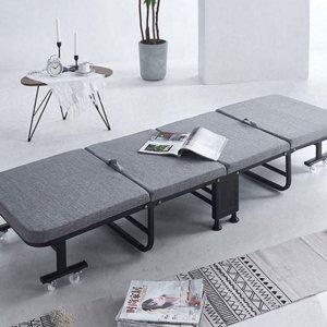 이동식 사무실 수납형 접이식 매트리스 바퀴형 침대 간이