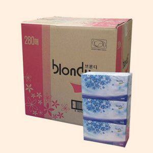 부드러운 280매 각티슈 24갑 대량 도톰한 업소용