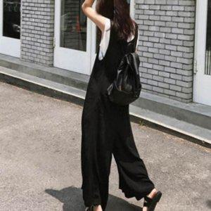 빅사이즈 점프 오버롤즈 와이드 여성 데일리