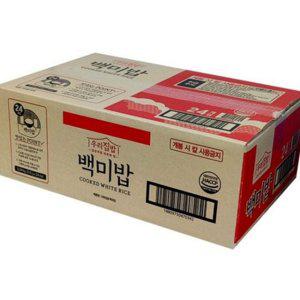 즉석 개별포장 밥 흰쌀밥 대용량 24개 백미 210g