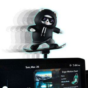 귀여운 소품 슬라이딩 실내 자동차 대시보드 차량용 장식 인형 피규어