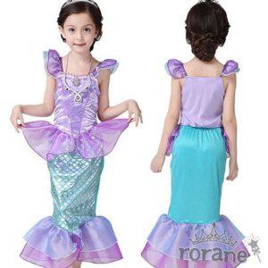 인어 아동 인어공주 드레스 할로윈 여아 공주 어린이