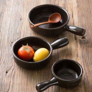 찌개 1인 모던 내열 손잡이 디자인 뚝배기 도자기